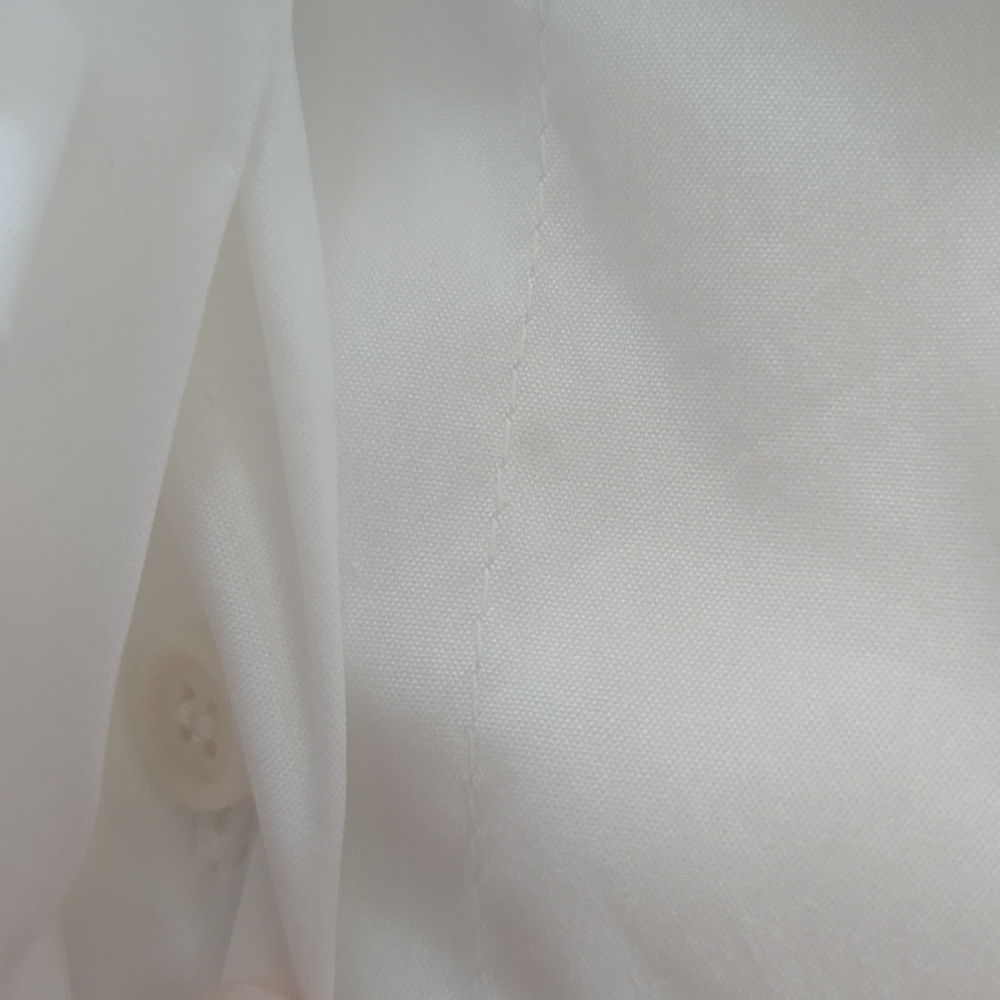 Akris Punto White Cotton Poplin And Elastane Ruffled Button Down Size 8 - Picture 8 of 16